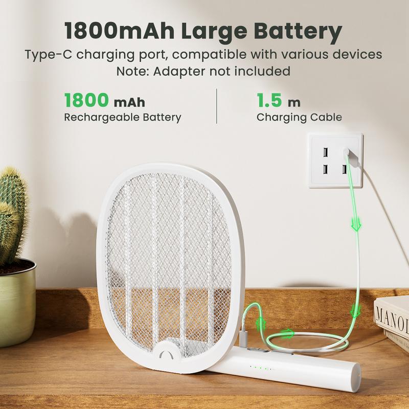 Raqueta Eléctrica Havly 2 en 1 con Trampa UV